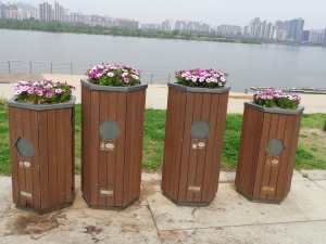 cleverly disguised recycling bins