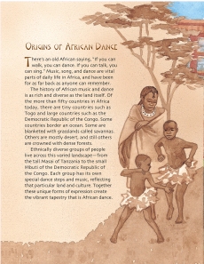 Origins of African Dance" excerpt from Drumbeat In Our Feet