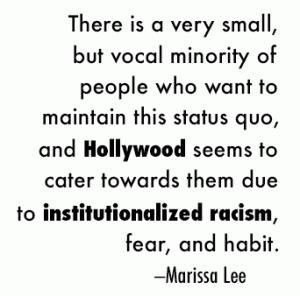 There is a very small but vocal minority of people who want to maintain this status quo, and Hollywood seems to cater toward them due to institutionalized racism, fear, and habits.